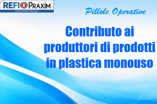 Contributo ai produttori di prodotti in plastica monouso