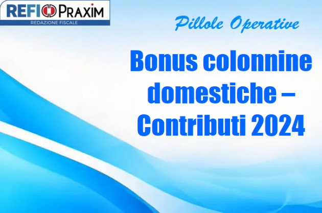 Bonus colonnine domestiche – Contributi  2024