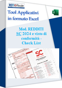  Mod. REDDITI SC 2024 e visto di conformità - Check List