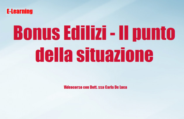 Differita - Bonus Edilizi  - Il punto della situazione