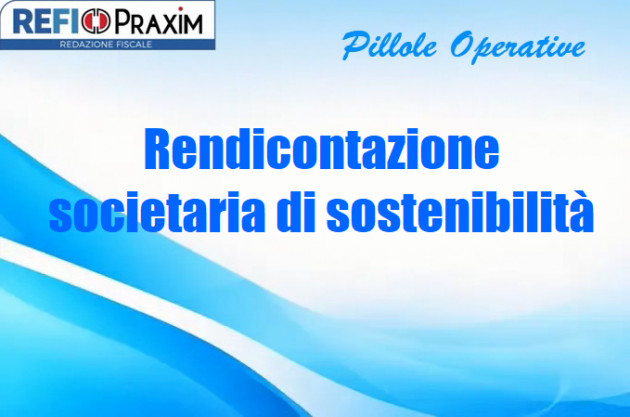 Rendicontazione societaria di sostenibilità