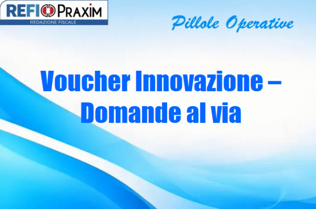 Voucher Innovazione – Domande al via