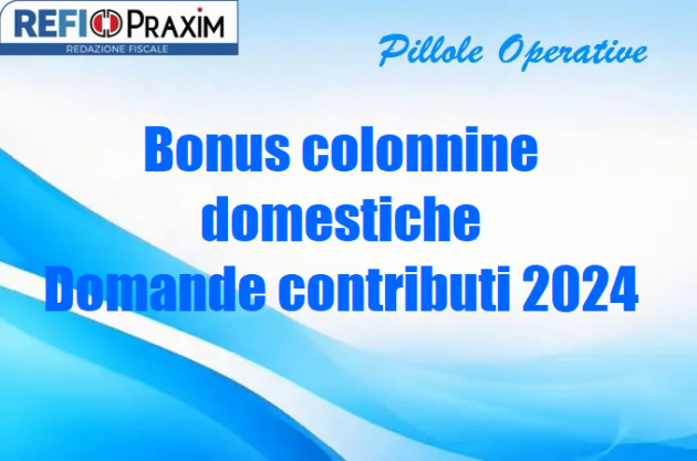 Bonus colonnine domestiche – Domande contributi 2024