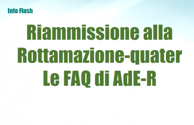 Riammissione alla Rottamazione-quater – Le FAQ di AdE-R