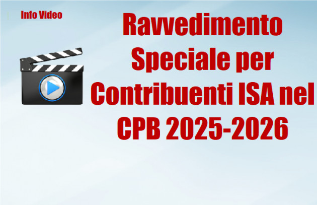 Ravvedimento Speciale 2019-2023 per Contribuenti ISA nel CPB 2025-2026