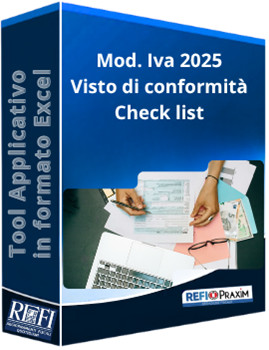 Mod. Iva 2025 - Visto di conformità - Check list
