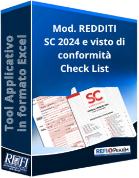 Mod. REDDITI PF 2024 e visto di conformità - Check List