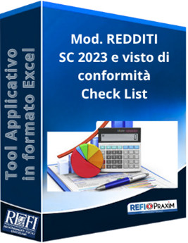 Mod. REDDITI SC 2023 e visto di conformità - Check List