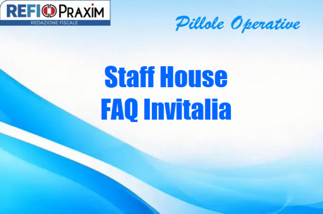 Staff House – FAQ Invitalia
