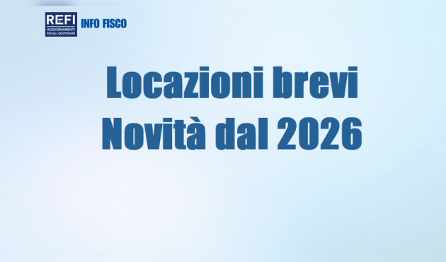 Locazioni brevi – Le novità dal 2026