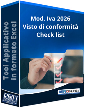 Mod. Iva 2026 - Visto di conformità - Check list