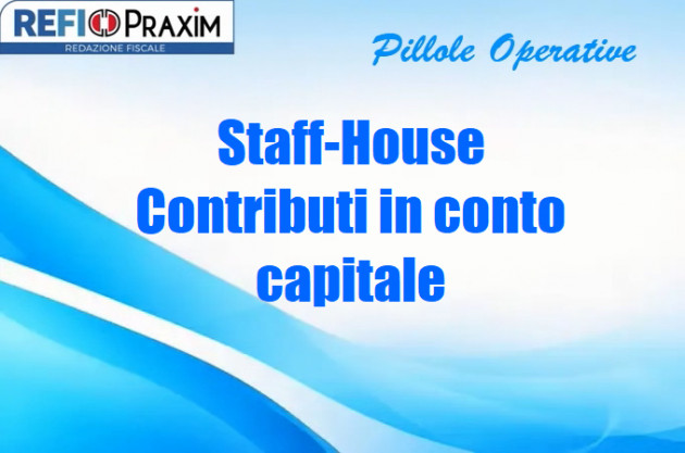 Staff-House – Contributi in conto capitale