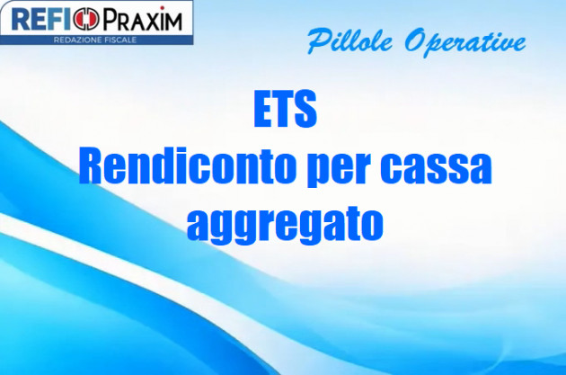 ETS – Rendiconto per cassa aggregato