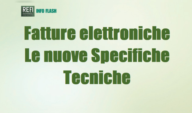 Fatture elettroniche - Nuove Specifiche Tecniche dal 15 maggio