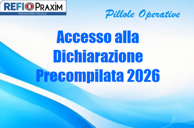 Accesso alla Dichiarazione Precompilata 2026