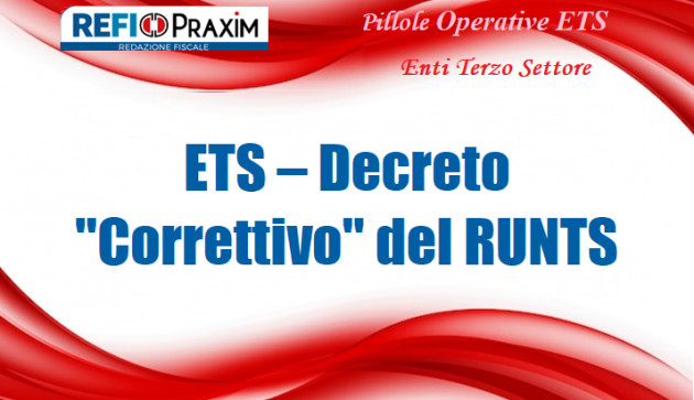 ETS – Decreto "Correttivo" del RUNTS