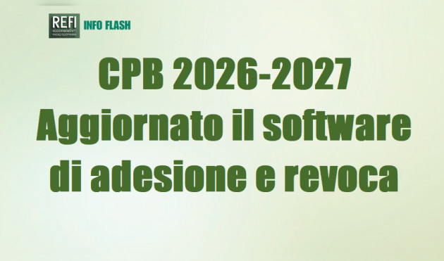 CPB 2026-2027 - Aggiornato il software di adesione e revoca