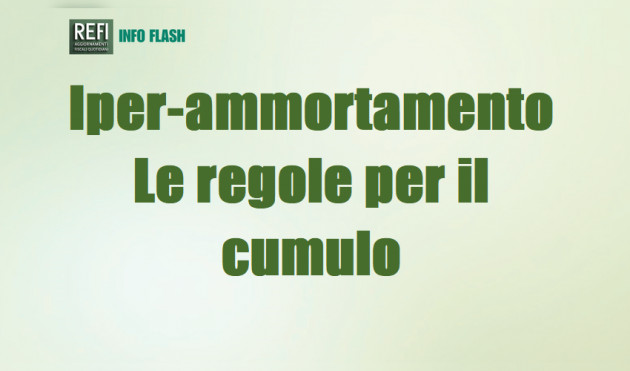 Iper-ammortamento – Le regole per il cumulo
