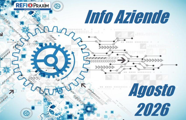  Informa aziende AGOSTO 2026