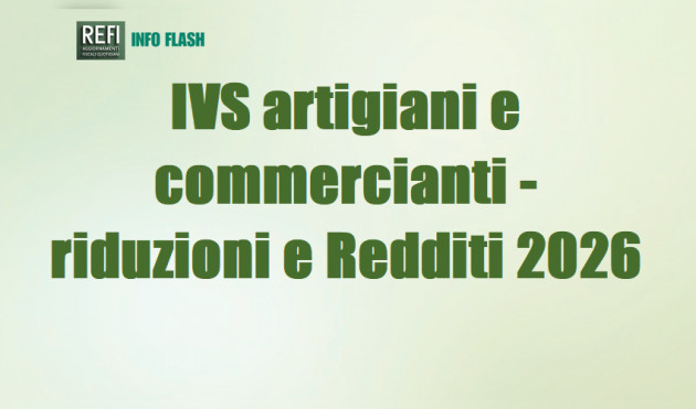 IVS artigiani e commercianti – Riduzioni contributive e Mod. REDDITI 2026