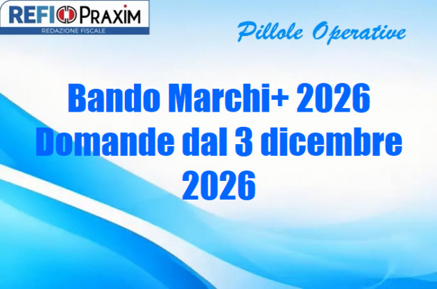 Bando Marchi+ 2026 – Domande dal 3 dicembre 2026