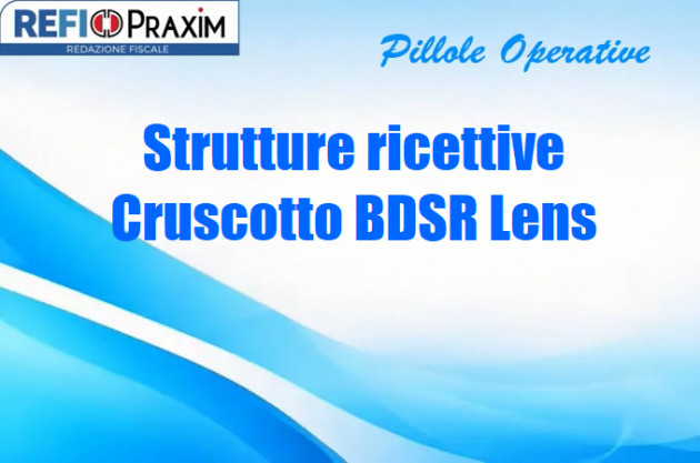 Strutture ricettive – Cruscotto BDSR Lens