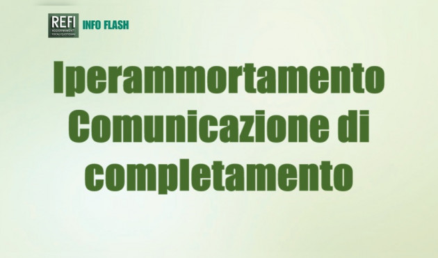 Iperammortamento - La piattaforma per le Comunicazioni di completamento